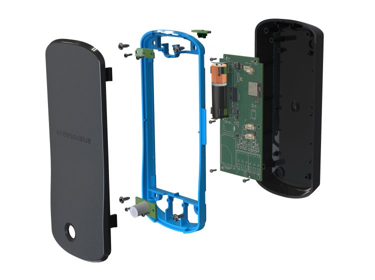 Draadloze binnenklimaatsensor (DLCco) - Comfort exploded view - DLCco